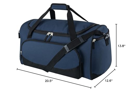 Uarition Gym Bag for Men & Women - 50L Large Travel Duffle Bag, Navy Blue - color: Navy Blue
