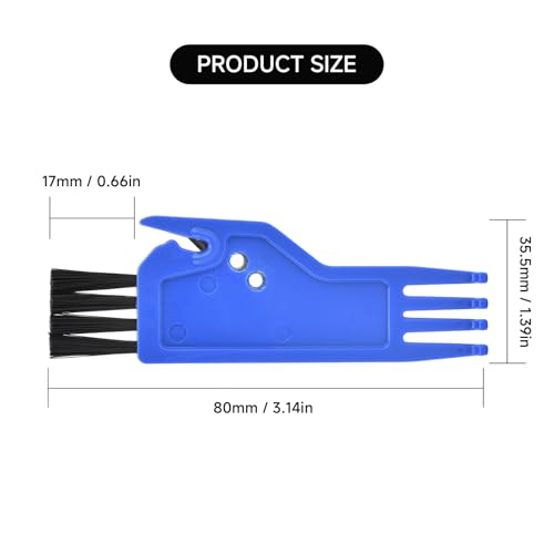 Sweeping Robot Handheld Vacuum Sweeper Parts, ABS Vacuum Brush Cleaning Tool, Blue Vacuum Roller Tool Cleaning Brush Replacement for Xiaomi, Shark, Dreame, Eufy, 1Pcs - color: Blue
