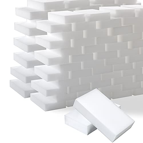 100 Pack Magic Cleaning Sponges Eraser, Multi-Functional Melamine Sponge Foam Cleaning Pads for Household Kitchen Bathroom Furniture Bathtub Sink Cleaning Kitchen Dish Sponge, 10x6x2cm - size: 100 Count (Pack of 1)
