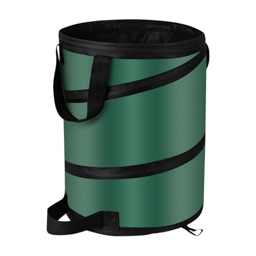 Camping Trash Can, Pop Up Collapsible Garbage Can, 10 Gallons, Foldable Recycle Bin Made of 600D Oxford Cloth for Gardening, Camping and Home Storage (Green) - size: 1 Count (Pack of 1)