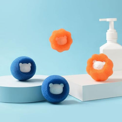 Dryer Balls Laundry Reusable, Softens Laundry Naturally Reduces Drying Time & Static Non-Toxic Washing Balls Reusable Dryer Balls for Laundry Bedding Clothes 6/9/12PCS - color: Style-006