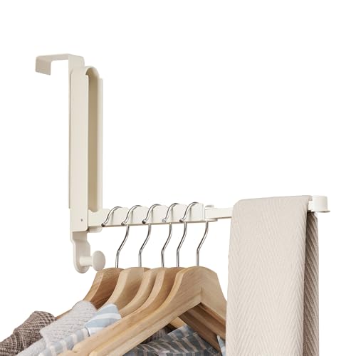 RFOUO Over The Door Hooks Hanger,Fit Door up to 1 3/4",Milky White,1 Pack - color: Fit 1 3/4" Door Milky White, size: 1 Pack