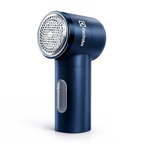 Electrolux Rechargeable Fabric Shaver | Compact Travel Lint Remover for Clothes & Furniture | Eliminates Fuzz & Pilling | 3-Speed Electric Lint Shaver with Type-C Fast Charging Port - Blue - color: Blue