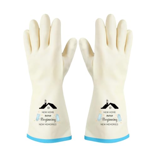 Rubber Cleaning Reusable Gloves, Practical House Warming Gifts - color: Blue-housewarming1