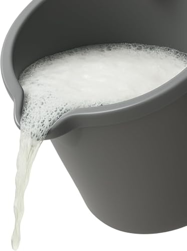 10QT (9.5L) Cleaning Bucket with Handle and Spout - Charcoal Grey
