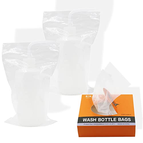 Tattoo Bottle Bags - 250PCS Tattoo Wash Bottle Bags Tattoo Bottle Covers Tattoo Squeeze Bottle Bags Covers for Wash Bottles Tattoo Bottle Tattoo supplies… - size: 250PCS+WHITE