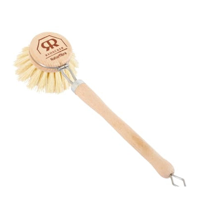 Redecker Dish Brush, Tampico Fiber, 1-1/2 Inch Round, Single – Wooden Dish Scrub Brush for Everyday Cleaning, Untreated Beechwood, Made in Germany - size: Single Unit, 1-1/2-Inches Diameter