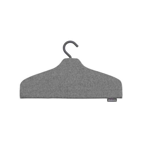 Brabantia - Steam Clothes Hanger - Solid Surface for High-Pressure Steaming on Collars and Shoulders - Quick & Easy Results - Double-Sided Use - Versatile 360° Rotating Hook - Pepper Black - color: Pepper Black, style: Steam Clothes Hanger