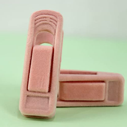 Velvet Hangers Clips, Pants Hangers Velvet Clips(40pc, Light Pink) - size: 40pc