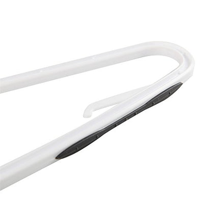 Finnhomy 50 Pack Plastic Hangers, Clothes Hangers with Non-Slip Pads, Space Saving Easy Slide Organizer, Clothes Hanger for Bedroom Closet Wardrobe, Great for Shirts, Pants, Scarves