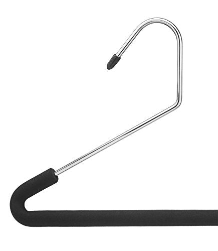Slack Non-Slip Hanger with Foam (Set of 3), Black