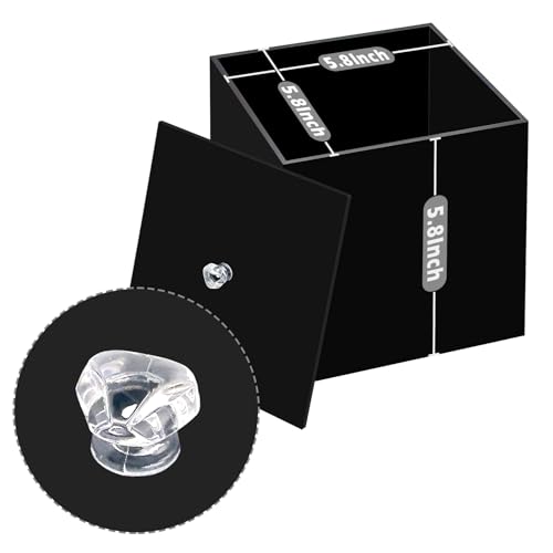 Disposable Face Towel Holder Facial Towelettes Container Box Acrylic, Black - color: Black