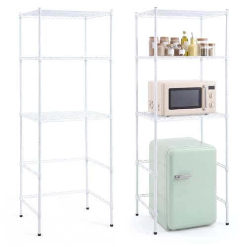 Briwooody 3-Tier Detachable Mini Fridge Stand Shelf with Storage