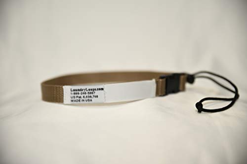 Laundry Loop with Sock Snare, Premium Old Gold (Dark Beige) Laundering Strap - color: Old Gold, size: 1 Strap