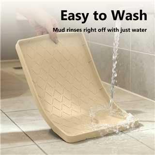 MateeyLife Silicone Waterproof Mat for Dog & Cat Food Mat 19"X12" - color: Khaki, size: 19"L x 12"W