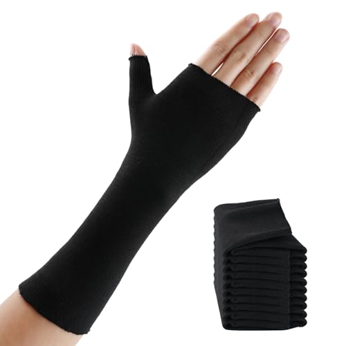 Hand Socks for Splint 10PCS,Cotton Stockinette Tubing for Arm,Small - color: Black, size: S