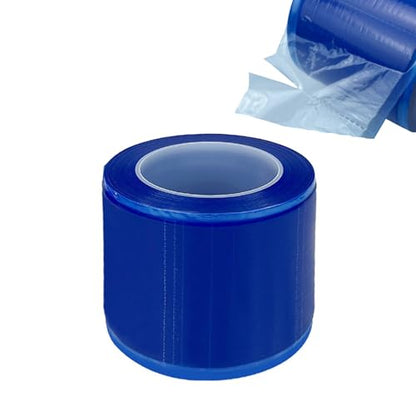 Disposable Dental Barrier Film, YOUYA DENTAL 1200Sheets/Roll Protective Film Plastic Oral Tape Isolation Membrane Tattoo Film Barrier Dentistry Covers Sleeves Dentistry Material 4"x 6"- Darkblue - color: Darkblue