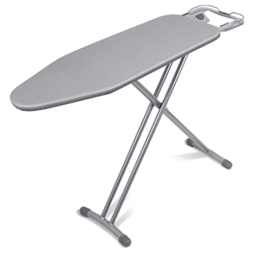 Duwee 12"x36" Ironing Board with Heat Resistant Cover Thicken Felt Pad - color: Silver