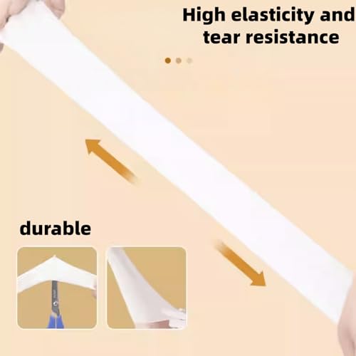 Long Sleeve Nitrile Disposable Gloves 16inch Cleaning 50PCS - color: White, size: Medium