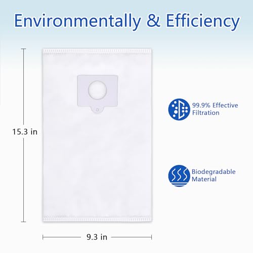12 Pack 53292 Type QC Canister Vacuum Bags Compatible with Kenmore