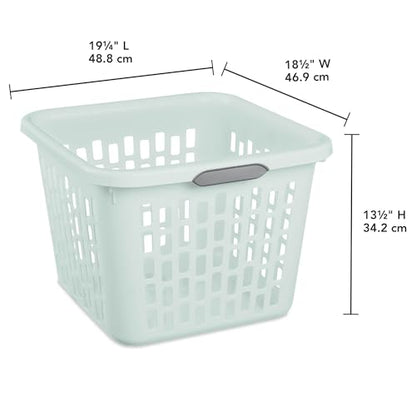 Sterilite Laundry Basket, Plastic Clothes Hamper, 6 Pack - color: 1.5 Bushel - Mint, size: 6 Pack