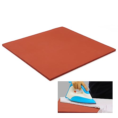 15 x 15 Inch Silicone Heat Press Mat Pad, 0.3” Thickest Silicone Pad for Heat Press Machine, Flat Heat Transfer Press Replacement Pad - color: Mat