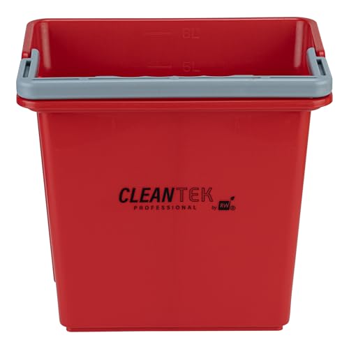 Restaurantware 6 qt Red Cleaning Bucket - color: Red, size: 6 Quarts