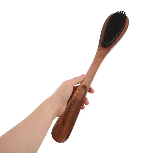 NOLITOY Wood Bristle Clothes Brush Suede Shoe Cleaner for Suits, 14.93 Inch