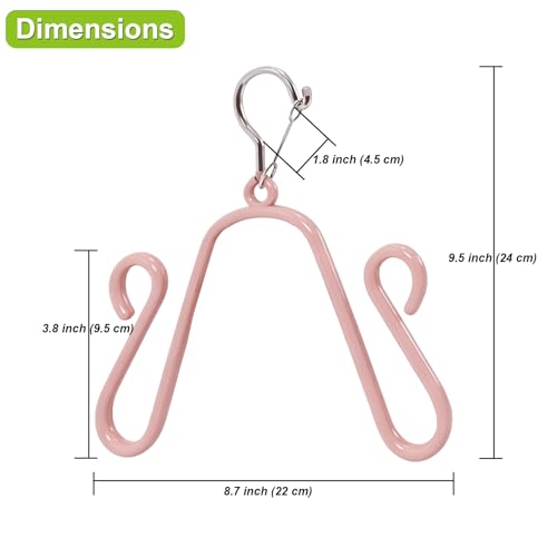 Shoe Drying Hanger for Washing Machine Shoes – Stainless Steel 3-Pack, Space-Saving Sneaker Dryer for Fast Air Drying, Laundry Room & Closet Shoe Organizer (Pastel Pink) - color: Pastel Pink