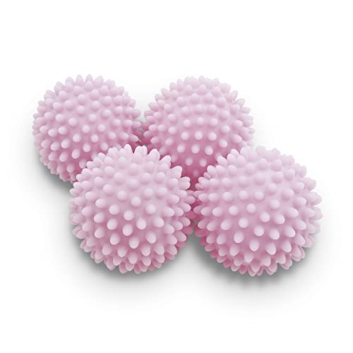 Dryer Balls 4 Pack - Non-Toxic Reusable Dryer Balls (Light Purple) - color: Light Purple