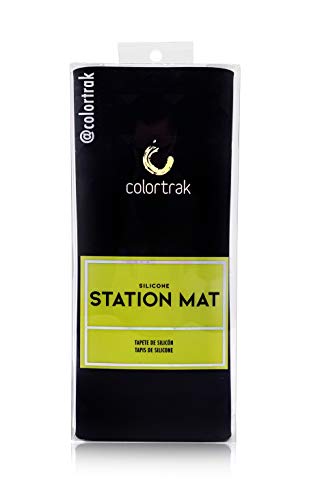 Colortrak Heat-Resistant Styling Station Mat, 9" x 11", Black, 2 Pack - size: 9x11 Inch (Pack of 2)