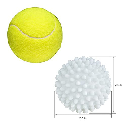 Dryer Balls 4 Pack - Non-Toxic Reusable Dryer Balls (White) - color: White