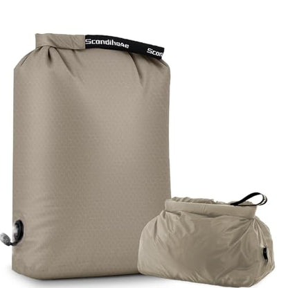 Travel Laundry Bag, Pump-Free Vacuum Compression Dirty Clothes Bag, Medium Reusable Waterproof & Washable Laundry Bag, Wet and Dry Bag, Ideal for Suitcases, Laundromats (1 Pack) Gray - color: Gray, size: 17.5" L × 13.5" W × 5" H