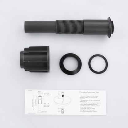 ALEASHA Pop Up Sink Drain Without Overflow, Bathroom Sink Drain Vessel Sink Stopper Pop Up Sink Drain Stopper, Pop Up Drain for Bathroom Sink Drain Strainer for Hair Catcher,Oil Rubbed Bronze - color: Oil Rubbed Bronze, style: Without Overflow