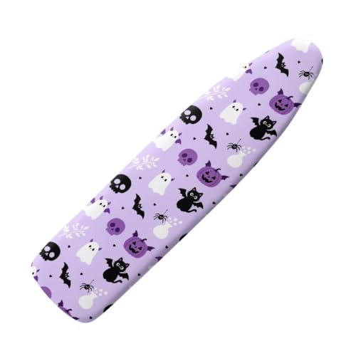 Ironing Board Cover Halloween Ghost Standard Size Bell Portable Iron Pad Covers Cushion Wide Ironing Accessories for Home Purple - color: Halloween Ghost - Purple