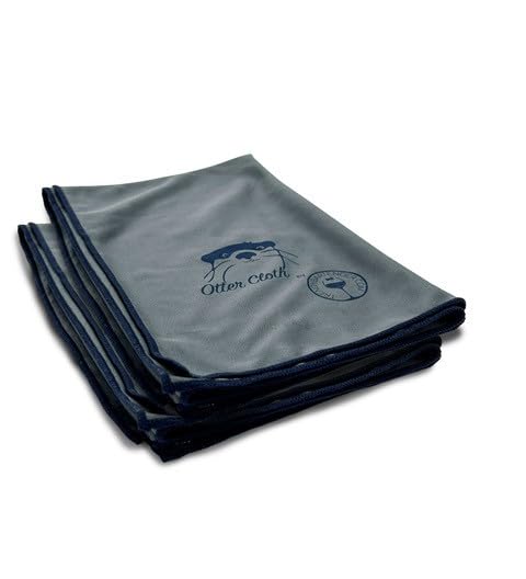 Trendy Bartender Toast to Perfection Microfiber Glass Polishing Lint-Free Cloth for Spotless Shine and a Residue-Free Finish - Pack of 2-25x20 inch - Grey - color: Grey, size: 25 x 20 Inch 2-Pack