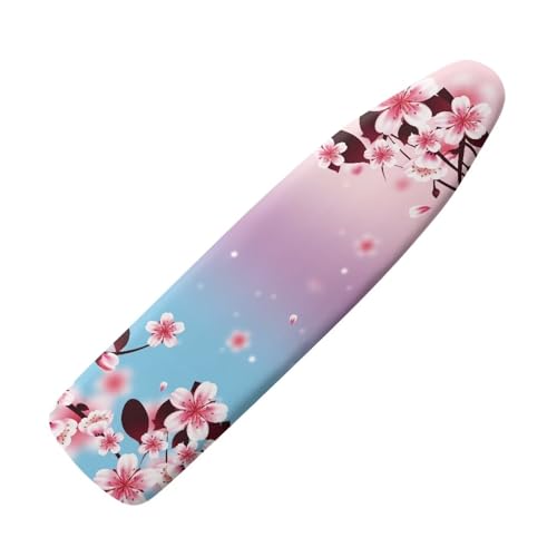 Cherry Blossom Ironing Board Cover and Pad 15 x 54 Heavy Duty Iron Board Covers Standard Size Padding Decorative Covers for Most Iron Boards Ironing Pad Cover - color: Cherry Blossom