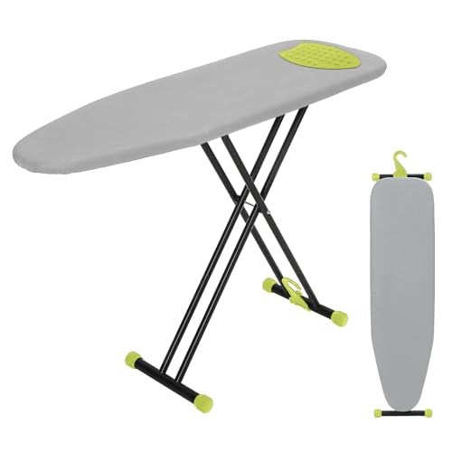 Ironing Board Full Size 54x14, RAINHOL Gray Height Adjustable Iron Board - color: Gray, size: 54"L x 14"W