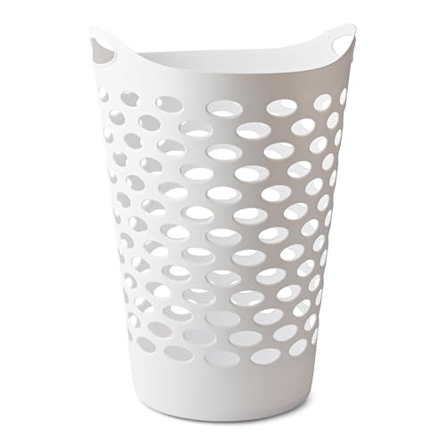 Flexible Laundry Basket,Tall plastic hamper for Clothes