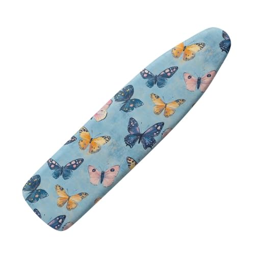 Ironing Board Cover with Butterfly Print Heavy Duty Table Top Ironing Board Cushion Covers Universal Fit Iron Accessories with Elastic Edge - color: Butterfly Print