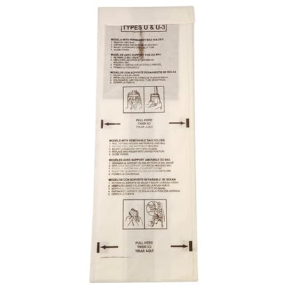 VacBagsUSA Premium Vacuum Bags Compatible with Panasonic Type U/U-3/U-6 3Pk