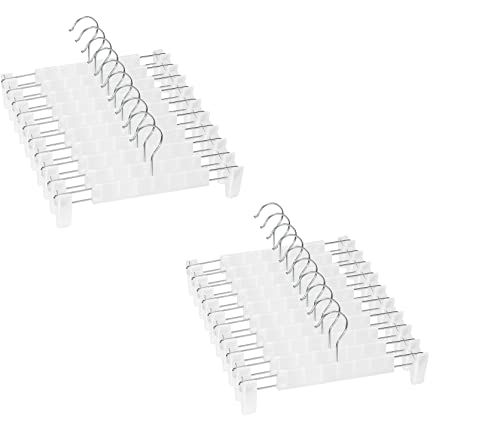 Pants Hangers with Clips, Skirt Hangers, 20 Pack, Translucent - color: Translucent, size: 20Pack