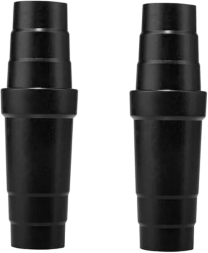 2Pcs Black Vacuum Cleaner Hose Adapter Easy To Use Vacuum Cleaner Conversion Vacuum Hose Reducers ABS Material Hose Coupler Universal Vacuum Hose Reducer，Vacuum Parts and Accessories，Vacuum Hoses