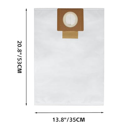49-90-1979 6 Gallon Vacuum Dust Bags for Milwau-kee 0910 Dust Extractor - color: 5 Pack