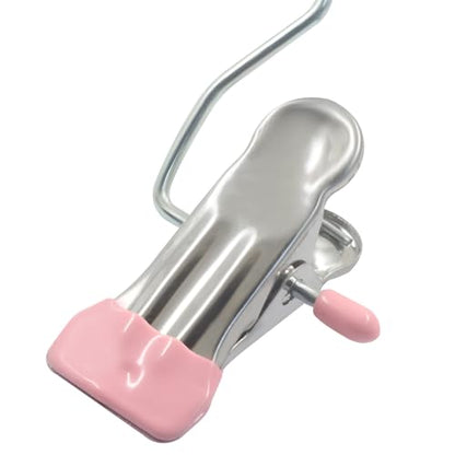 Stainless Steel Boot Hangers Clips, 15 Pack, Pink - color: Pink
