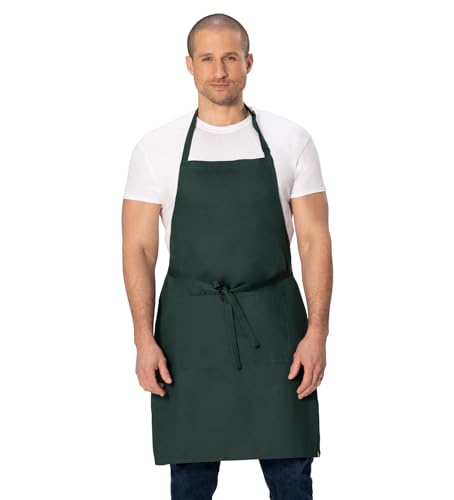 Chef Works Unisex Butcher Apron - color: Hunter Green