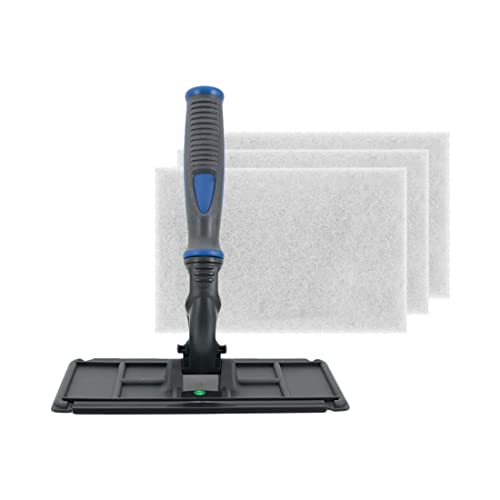 XERO Blue Techno Pad Window Cleaning Kit with White Scrub Pads - color: Blue