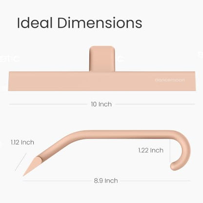 dancemoon JustHang Shower Squeegee with Built-in Hook, 10-Inch Terracotta - color: Terracotta