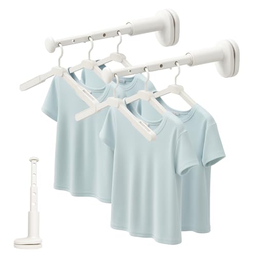 Portable Travel Clothes Drying Rack,Clamp-On No-Drill Hanger,2-Pack