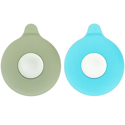 Seatery 2PCS Silicone Bathtub Stopper and Plug, Tub and Sink Drain Cover - style: Stoppers